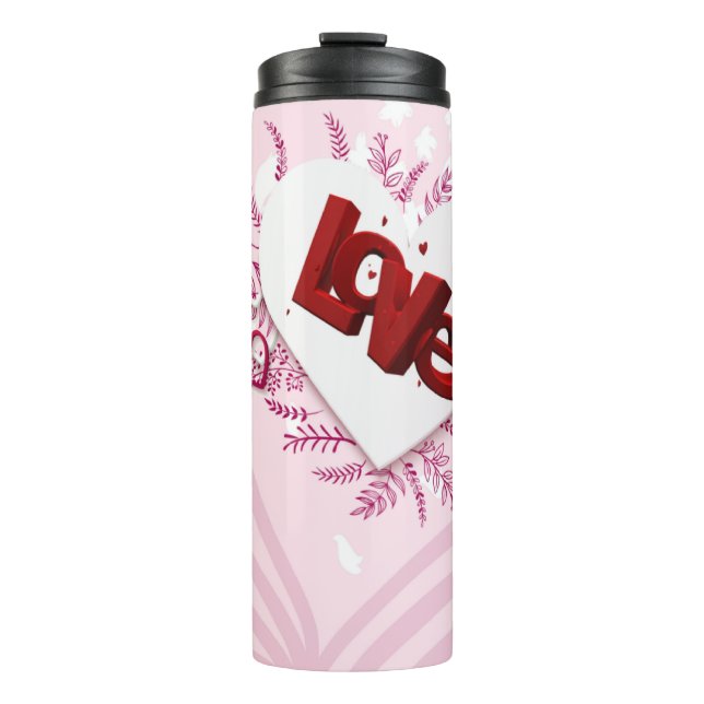 3D love  Thermal Tumbler (Front)