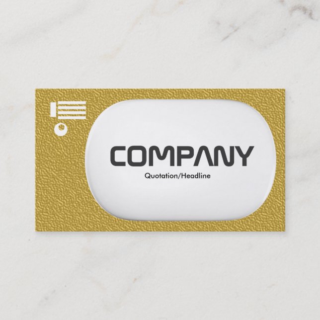 3d Lozenge - Amber Embossed Texture Business Card (Front)