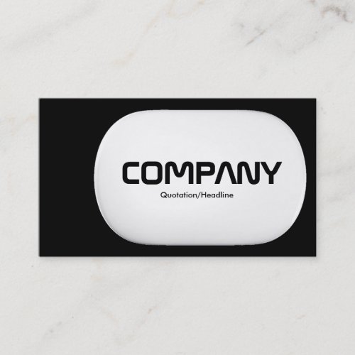 3d Lozenge _ Black Business Card