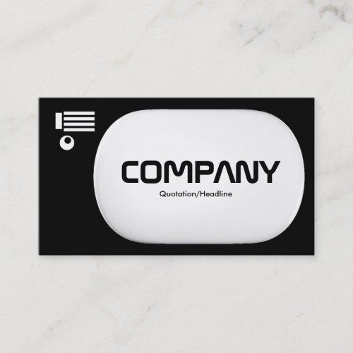 3d Lozenge _ Black Business Card