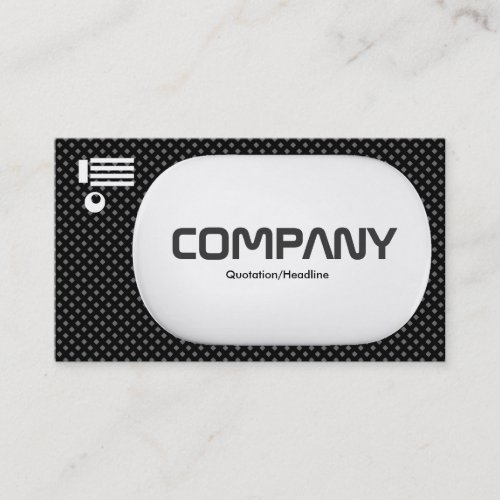 3d Lozenge - Black Net Texture Over Gray Business Card Template