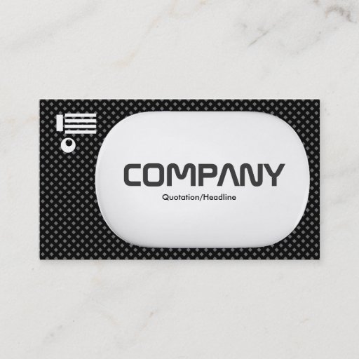 Customizable 3d Lozenge - Black Net Texture Over Gray Business Card Template