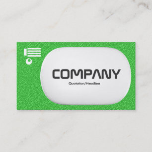 3d Lozenge - Bright Green Embossed Texture Business Card