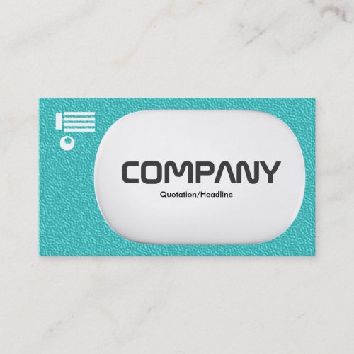 3d Lozenge _ Cyan Embossed Texture Business Card