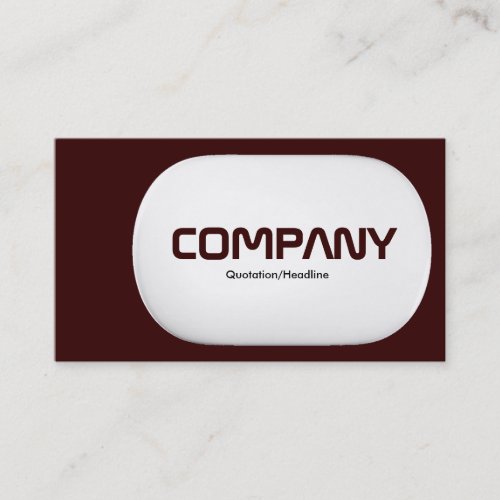 3d Lozenge _ Dark Brown Business Card