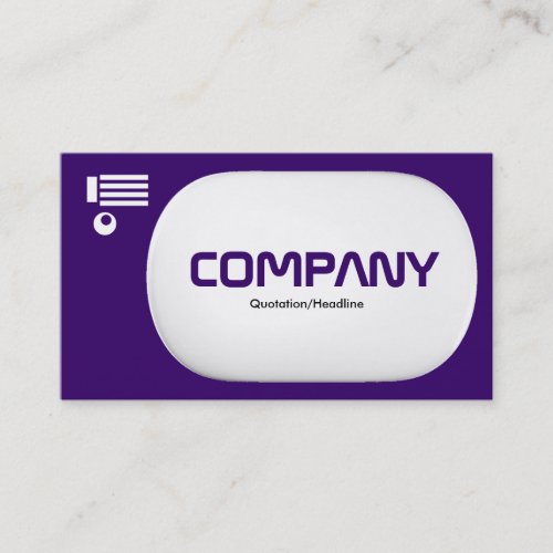 3d Lozenge _ Dark Violet 330066 Business Card