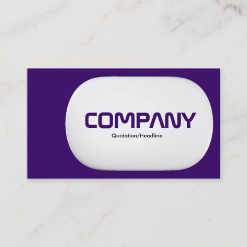 3d Lozenge _ Dark Violet Business Card