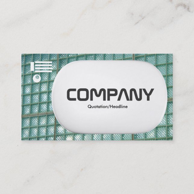 3d Lozenge - Glass Wall 02 Business Card (Front)