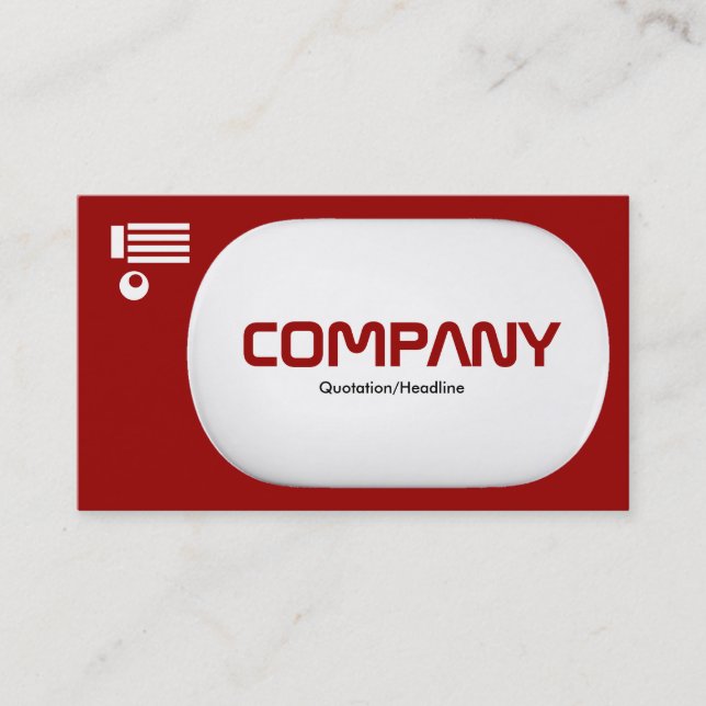 3d Lozenge - Maroon (990000) Business Card (Front)