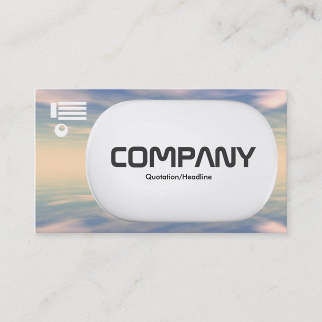 3d Lozenge - Reflections II Business Card (Front)