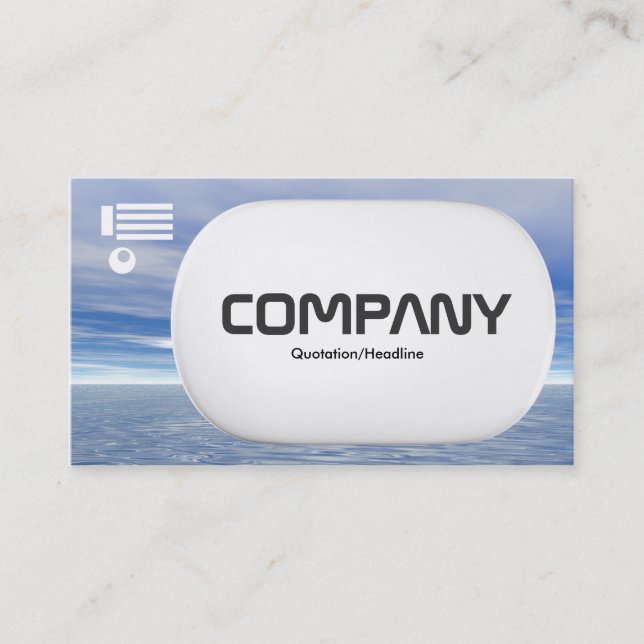 3d Lozenge - Sea and Sky Business Card (Front)