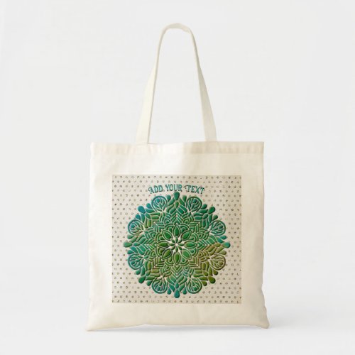 3D Mandala Meditation Yoga colorful background Tote Bag