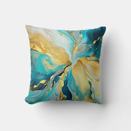 3D Marble Skinny Throw Pillow