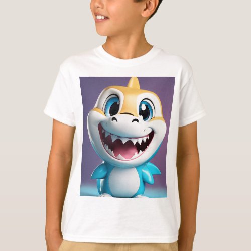 3D Mascot with Reading Glasses T_Shirt