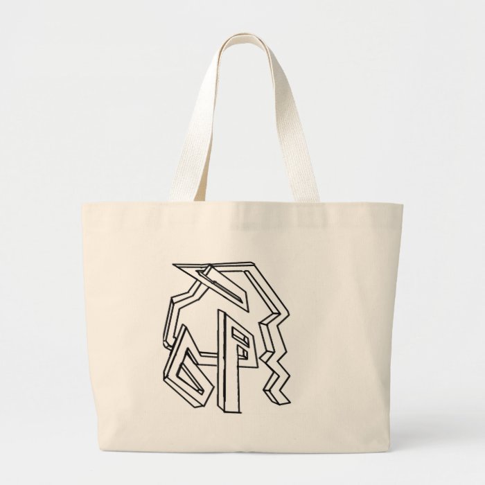 3d maze canvas bags