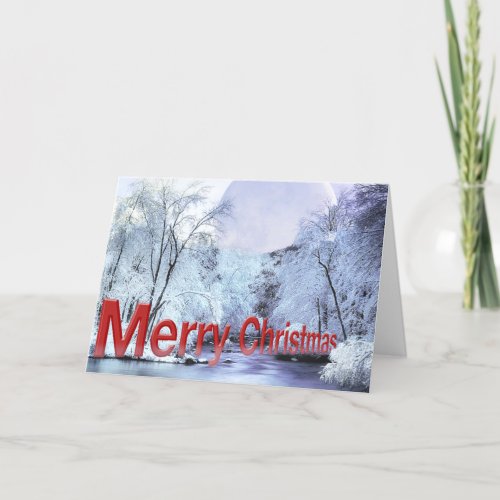 3D Merry Christmas Card