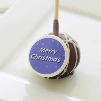 3d Merry Christmas Snow Cake Pops by PattiJAdkins at Zazzle