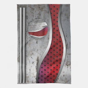 3D Metal texture Still Life Kitchen Towel