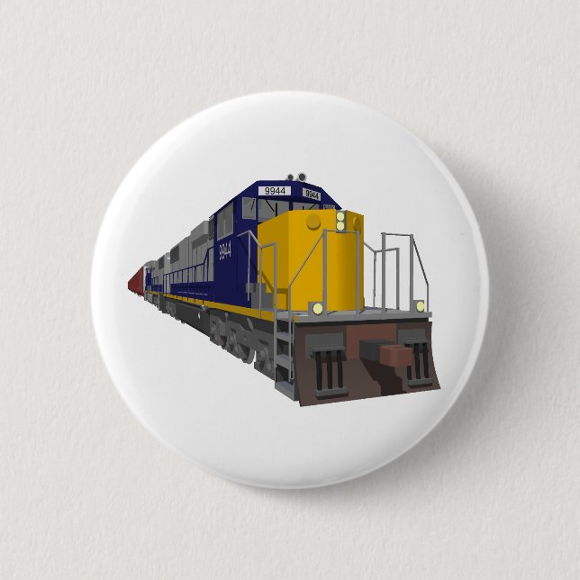 3D Model: Freight Train: Railroad: Button (Front)