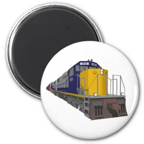 3D Model Freight Train Railroad Magnet