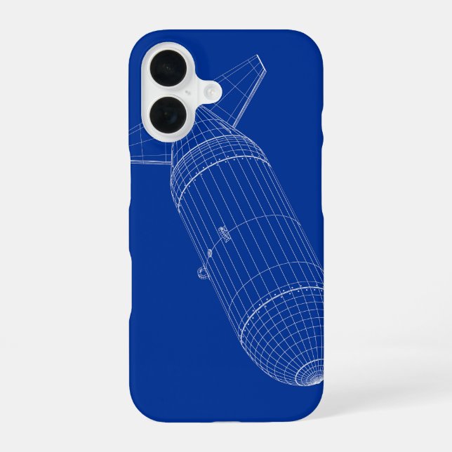 3D model of nuclear gravity bomb Iphone Case (Back)
