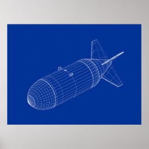 3D model of nuclear gravity bomb Poster