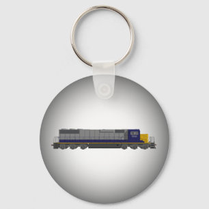 3D Model: Train Engine: Railroad: Keychain