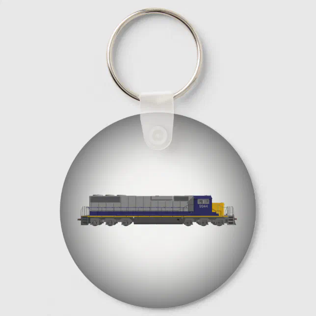 3D Model: Train Engine: Railroad: Keychain | Zazzle