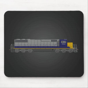 3D Model: Train Engine: Railroad: Mousepad