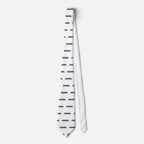 3D Model Train Engine Railroad Neck Tie