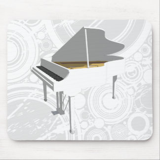 3D Model: White Grand Piano: Mousepad