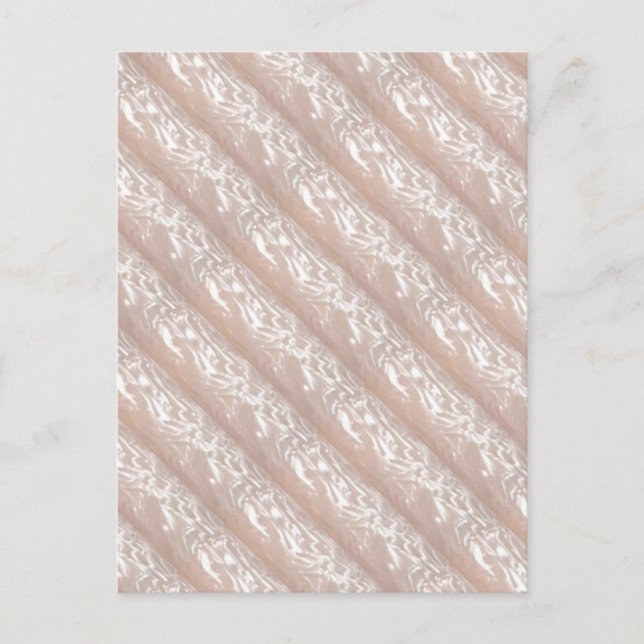 3D Molding : Ivory Silken Sparkle CREAM base Postcard (Front)