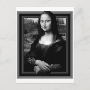 3D MONA LISA POSTCARD