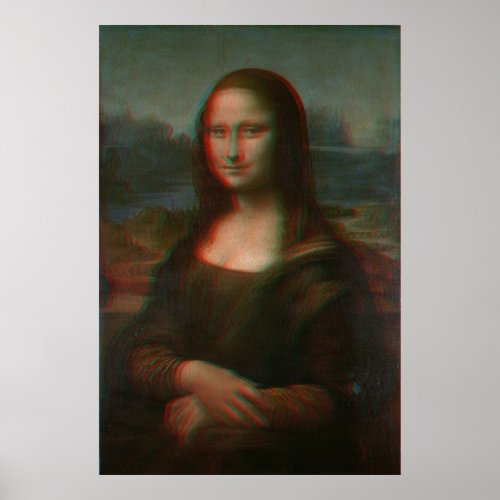 3D Mona Lisa  Poster