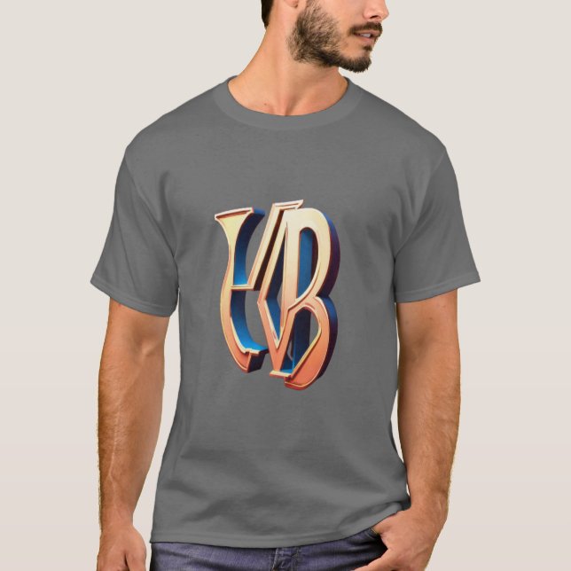  3D Monogram Tee - Classic and Stylish Design  (Front)