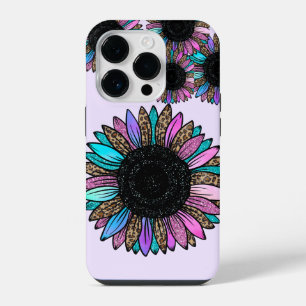 3D Multi Colored Sunflower iPhone 14 Pro Case