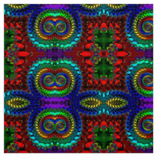 3D Multicoloured Very Bright Bold Fabric