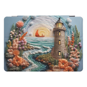 3D Nautical Paradise   Coastal Lighthouse iPad Pro Cover