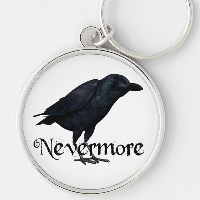 3D Nevermore Raven Keychain (Front)