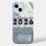 3D Number Design for New Year 2026 iPhone 15 Case