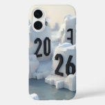  3D Number Design for New Year 2026 iPhone 16 Case