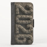  3D Number Design for New Year 2026 iPhone XS Wallet Case