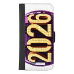  3D Number Design for New Year 2026 iPhone 8/7 Plus Wallet Case
