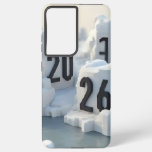  3D Number Design for New Year 2026 Samsung Galaxy S21 Ultra Case