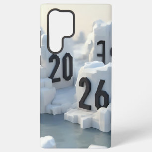 3D Number Design for New Year 2026 Samsung Galaxy S22 Ultra Case