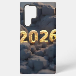 3D Number Design for New Year 2026 Samsung Galaxy S22 Ultra Case