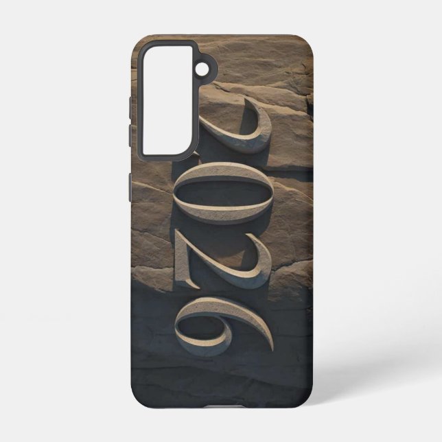 3D Number Design for New Year 2026 Samsung Galaxy Case (Back)