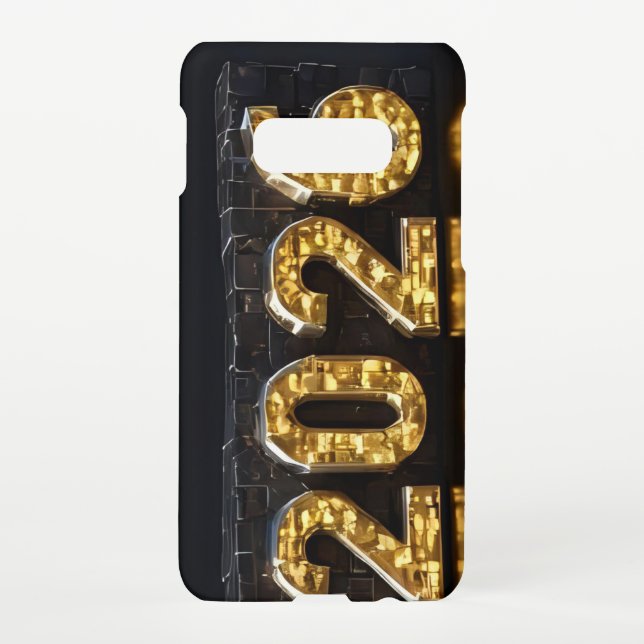 3D Number Design for New Year 2026 Samsung Galaxy Case (Back)
