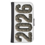  3D Number Design for New Year 2026 Galaxy S4 Wallet Case