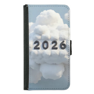 3D Number Design for New Year 2026 Samsung Galaxy S5 Wallet Case